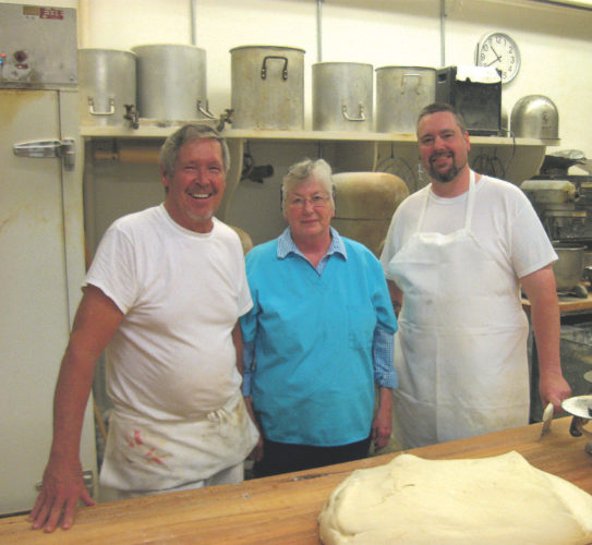 Photo submitted to Times Observer From left are Richard Ecklof, Susan Ecklof and Chad Ecklof of Ecklof's Bakery in Jamestown, N.Y.